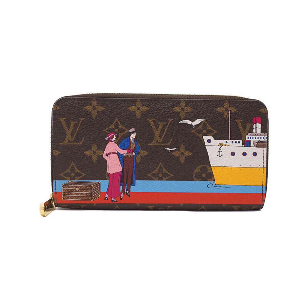 Louis Vuitton Monogram Zippy Wallet Round Zipper Long